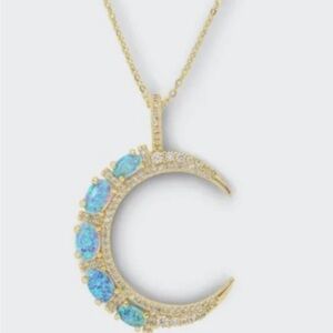 Melinda Maria She's an Icon Moon Necklace